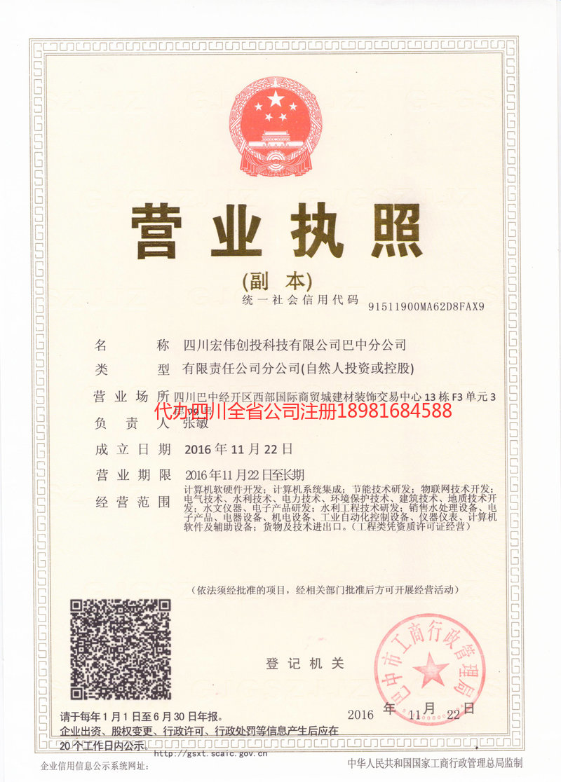 百色百色宏伟创投科技有限公司